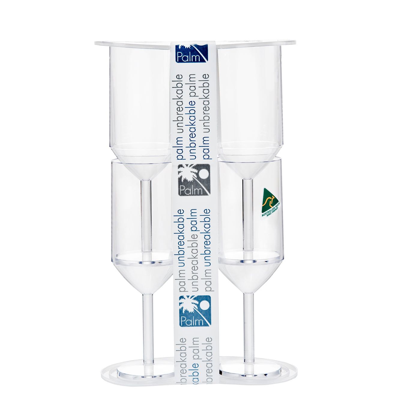 Palm Hiking Tritan Forever Unbreakable Flute 180ml (pack of four)
