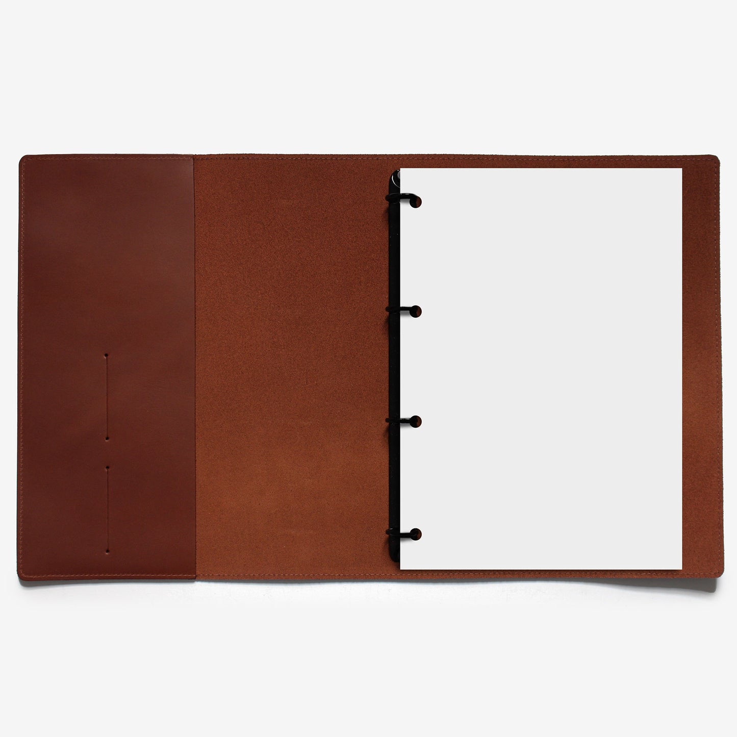 A4 Genuine Leather Ring Binder