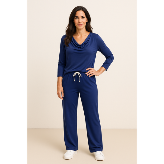 Adelaide Premium Bamboo Lounge Pant - Midnight Blue