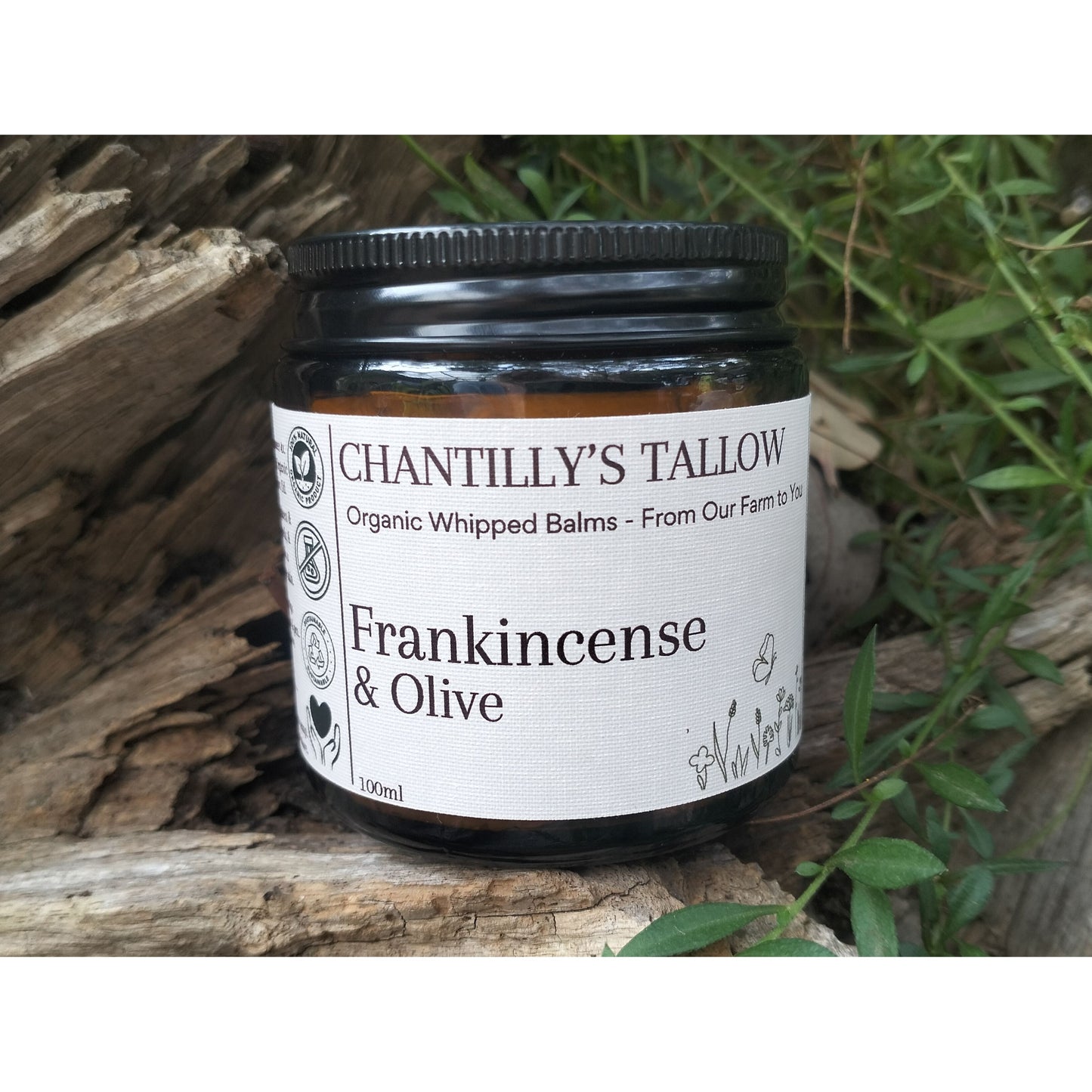 The Signature | Frankincense & Olive Tallow Balm | Chantilly's Tallow