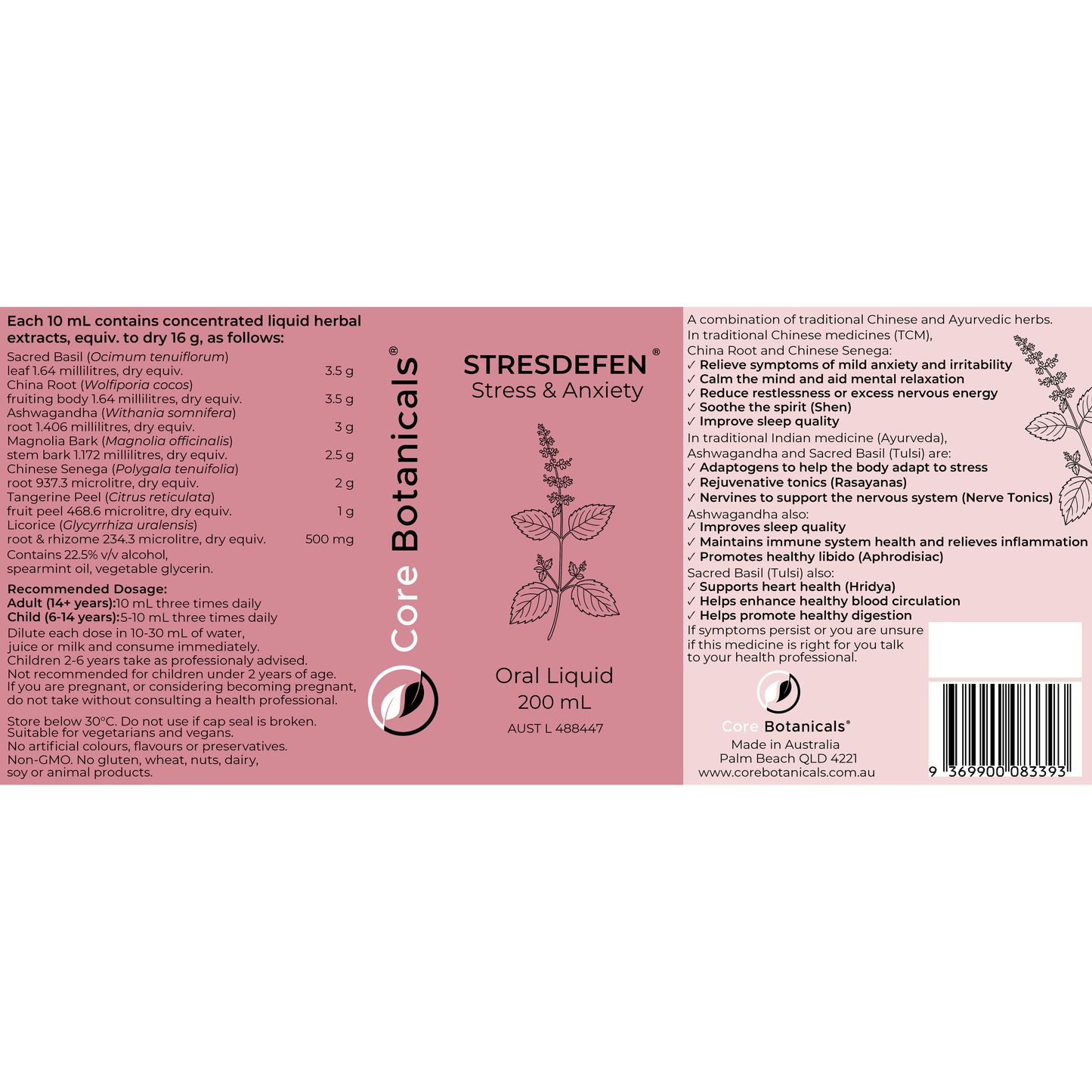 STRESDEFEN Stress & Anxiety 200mL