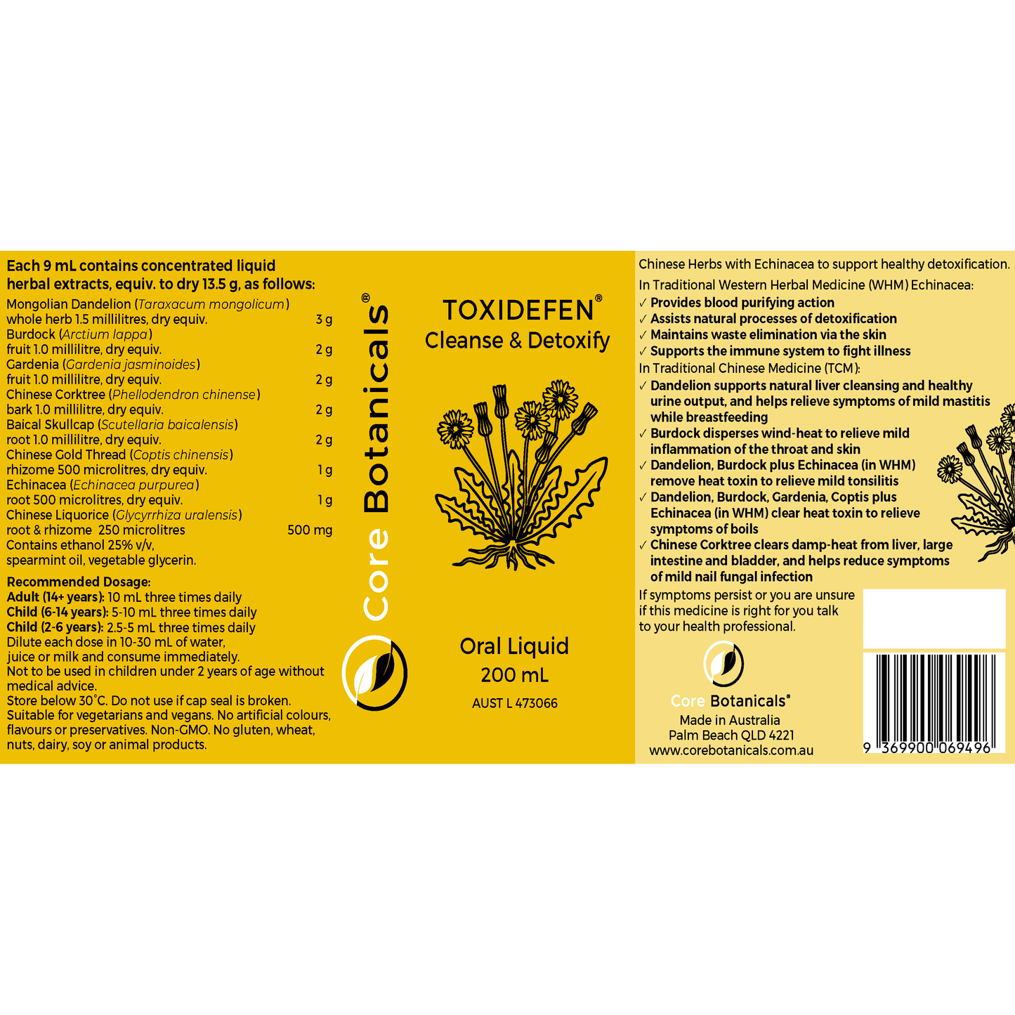 TOXIDEFEN Cleanse & Detoxify 200mL