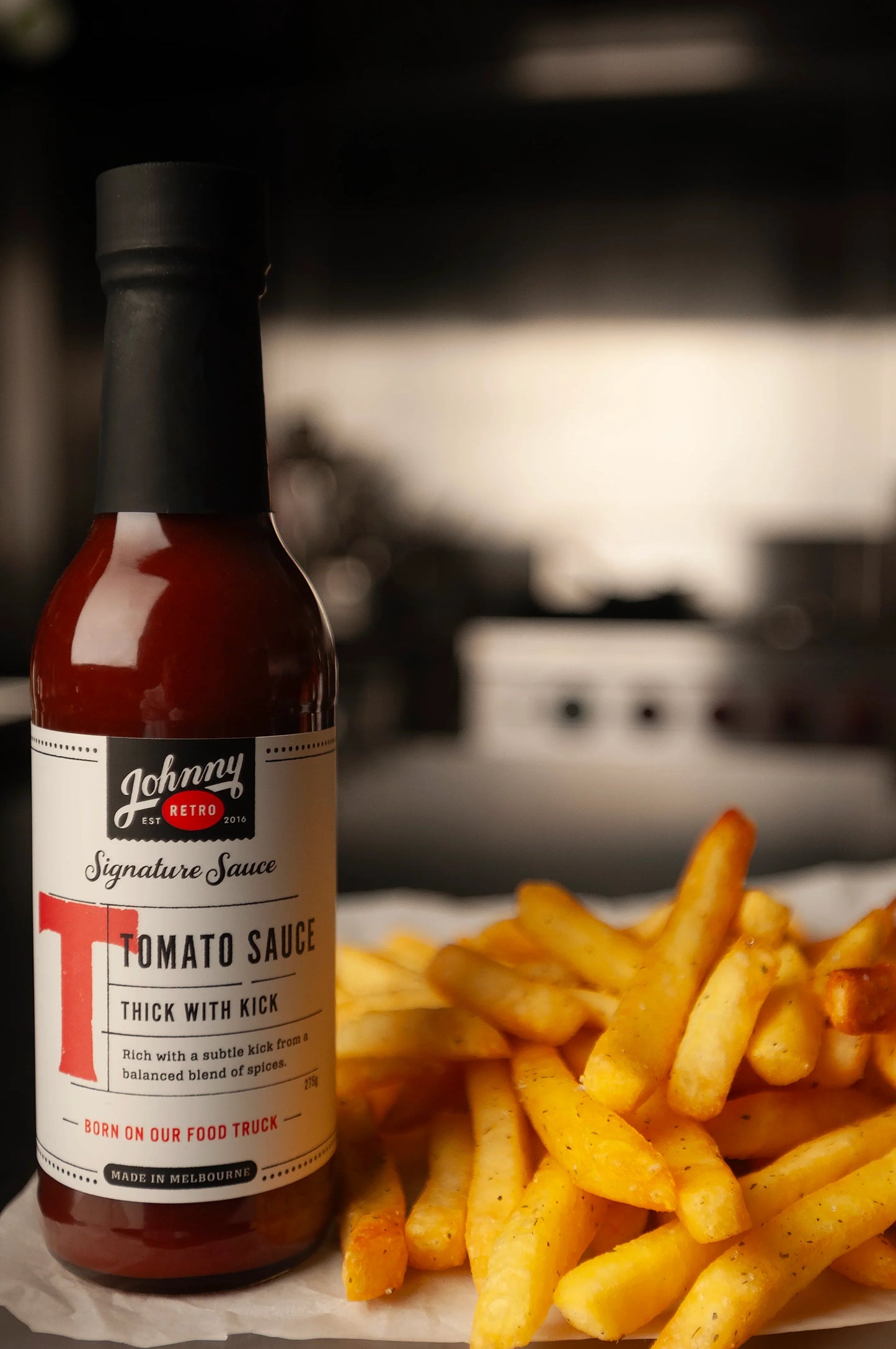 Tomato Sauce — Carton of 8 × 275g — Johnny Retro, made in Melbourne