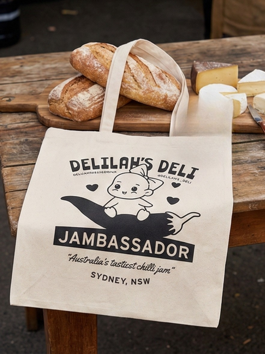 Delilah’s Deli “JAMBASSADOR” Tote Bag