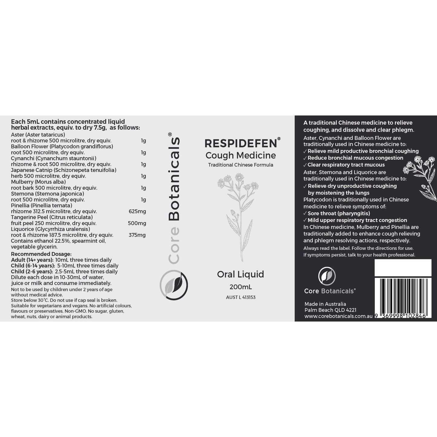 RESPIDEFEN Cough Medicine 200mL
