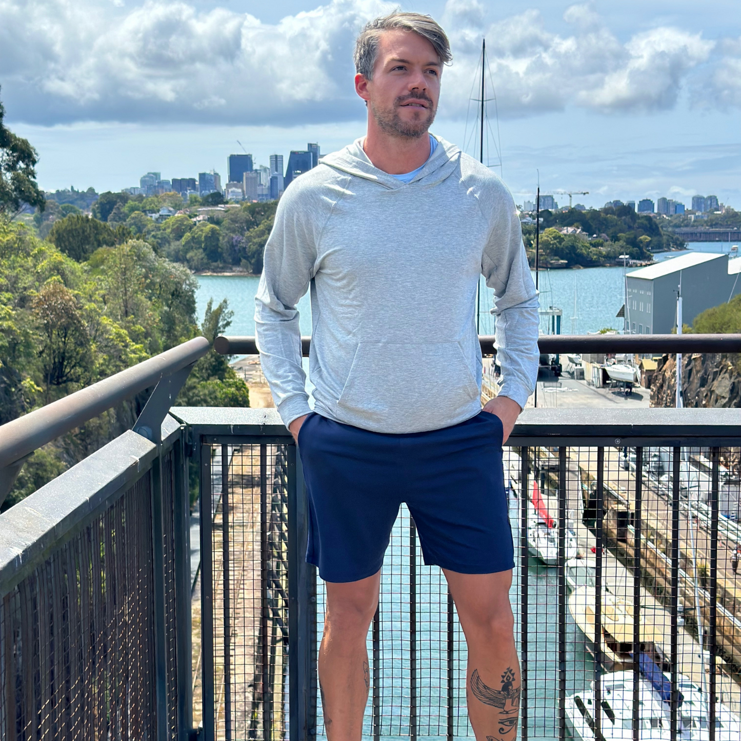 Bamboo Avalon Drawstring Shorts - Navy