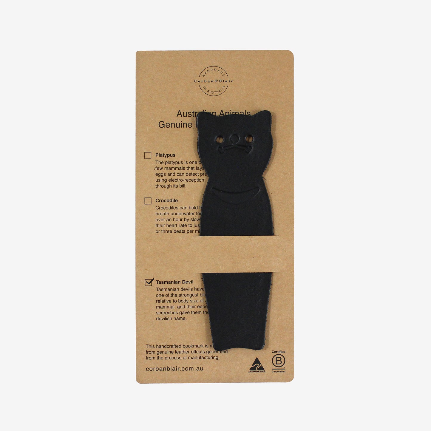 Australian Animals Bookmark - Tasmanian Devil