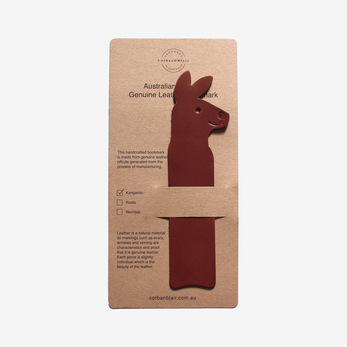 Australian Animals Bookmark - Kangaroo
