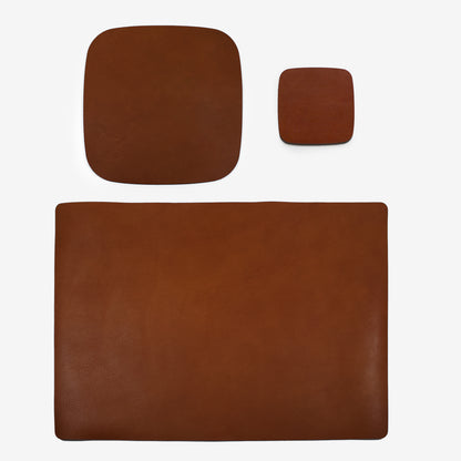 Artisan Leather Desk Set 3 pieces