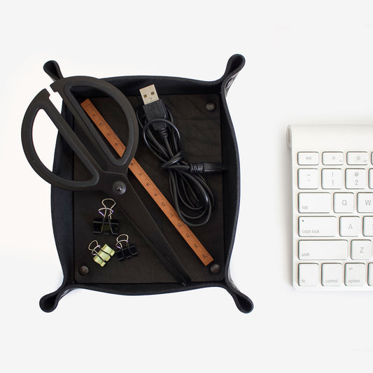 Artisan Leather Desk Tray
