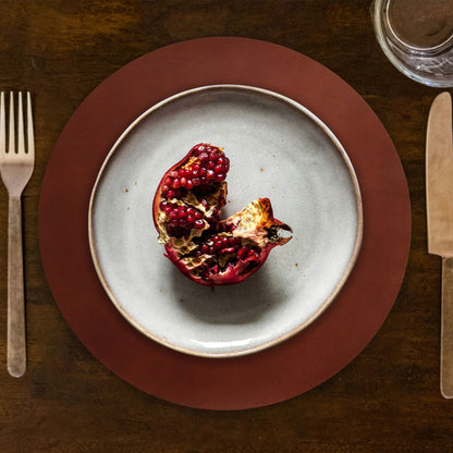 Artisan Leather Round Placemat