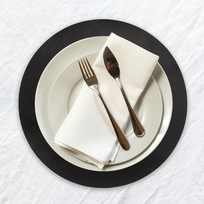 Artisan Leather Round Placemat