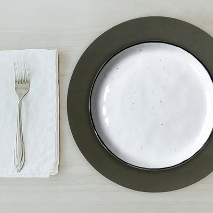Artisan Leather Round Placemat