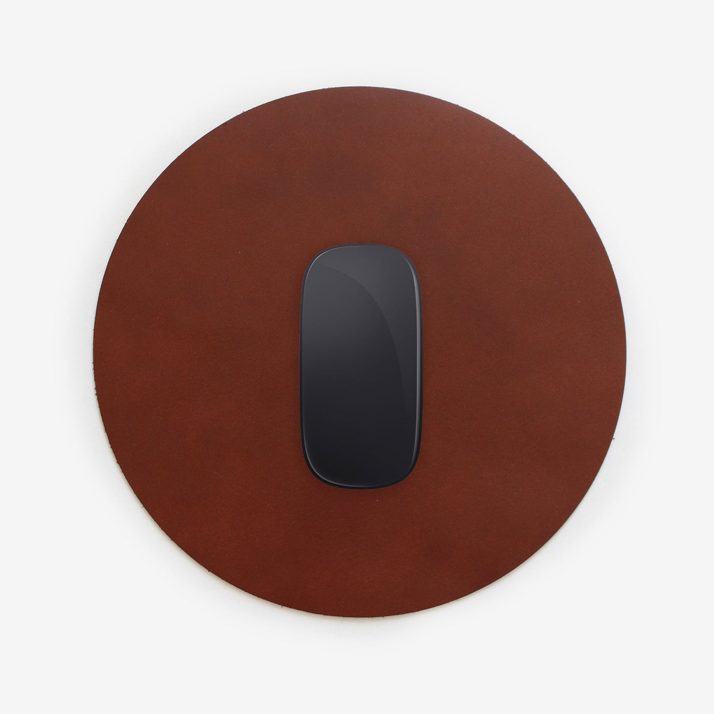 Artisan Leather Round Mouse Pad