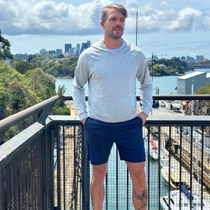 Premium Bamboo Byron Bay Hoodie - Grey Marl
