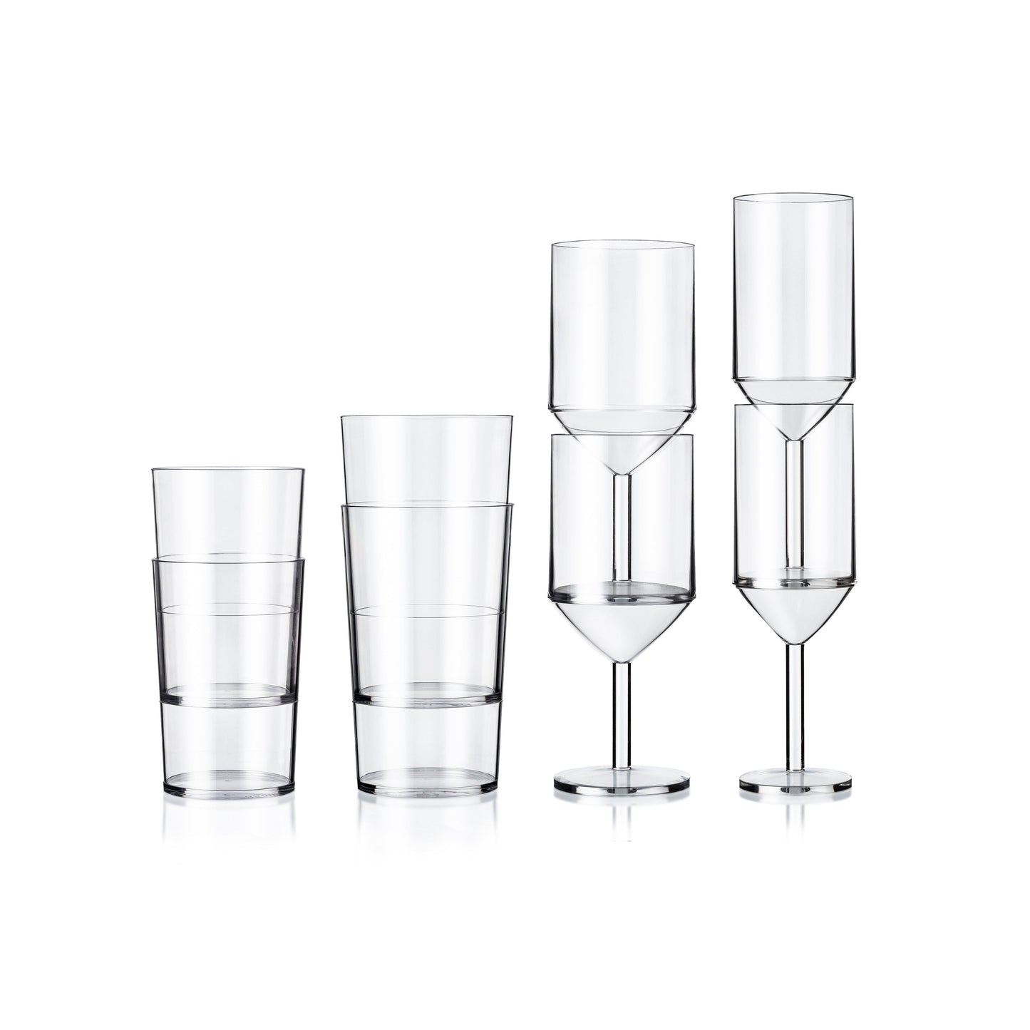 Palm Hiking Tritan Forever Unbreakable Flute 180ml (pack of four)