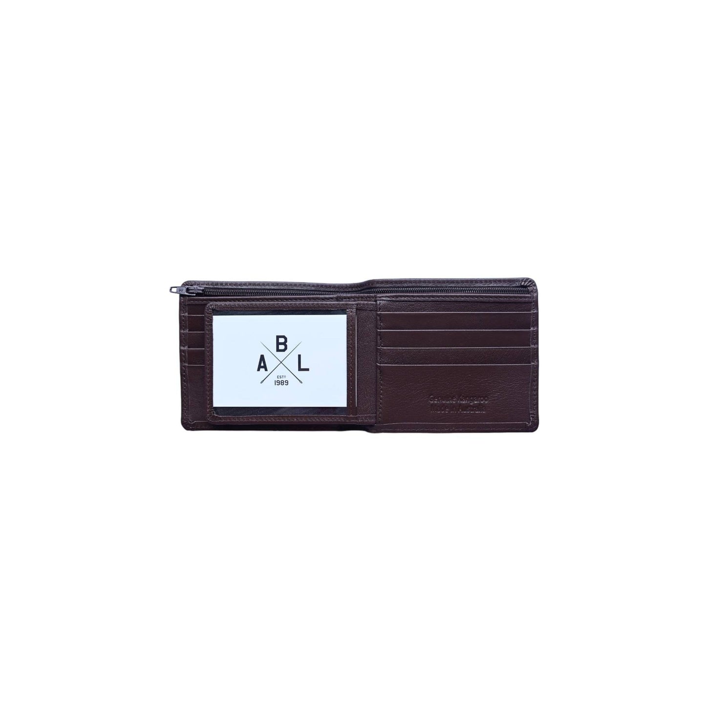 Men's Zip Wallet -Kangaroo - Aussie Bush Leather