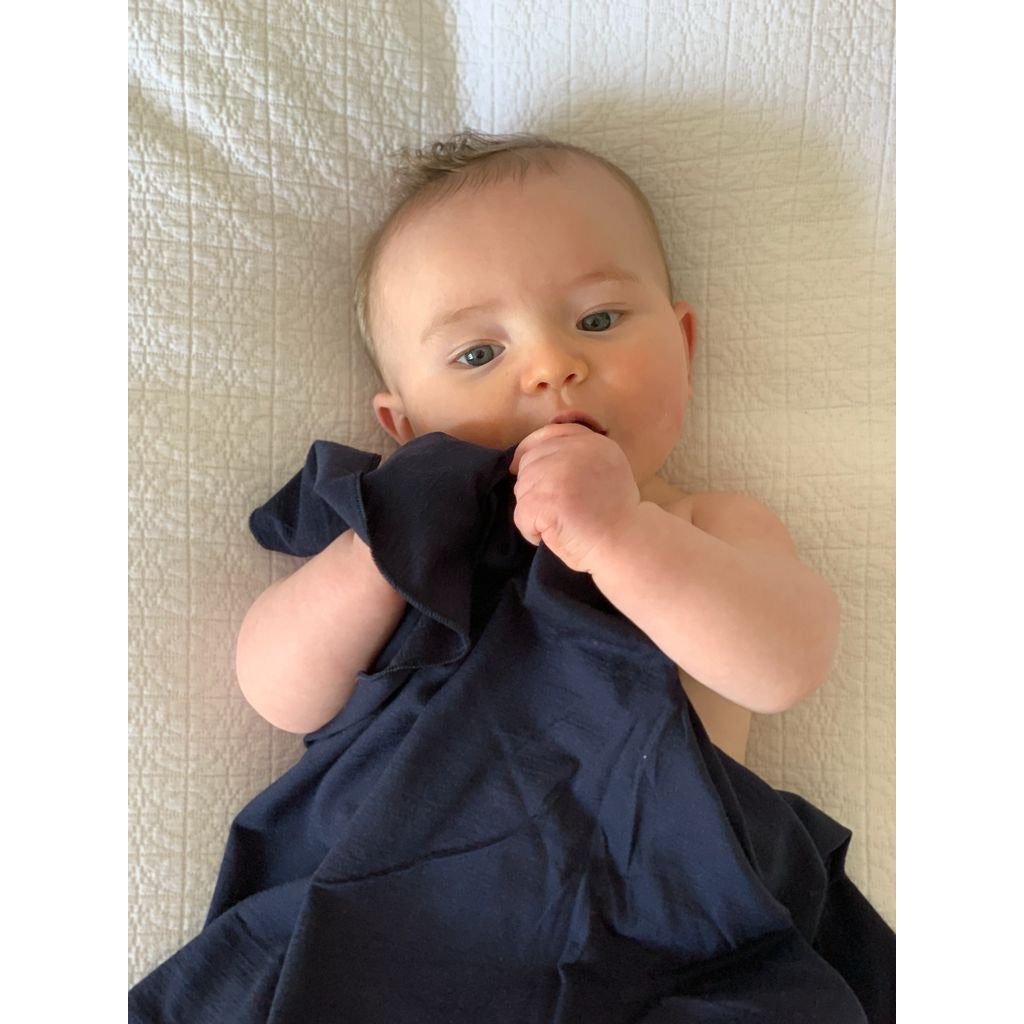 Superfine Merino Baby Blanket - Indigo