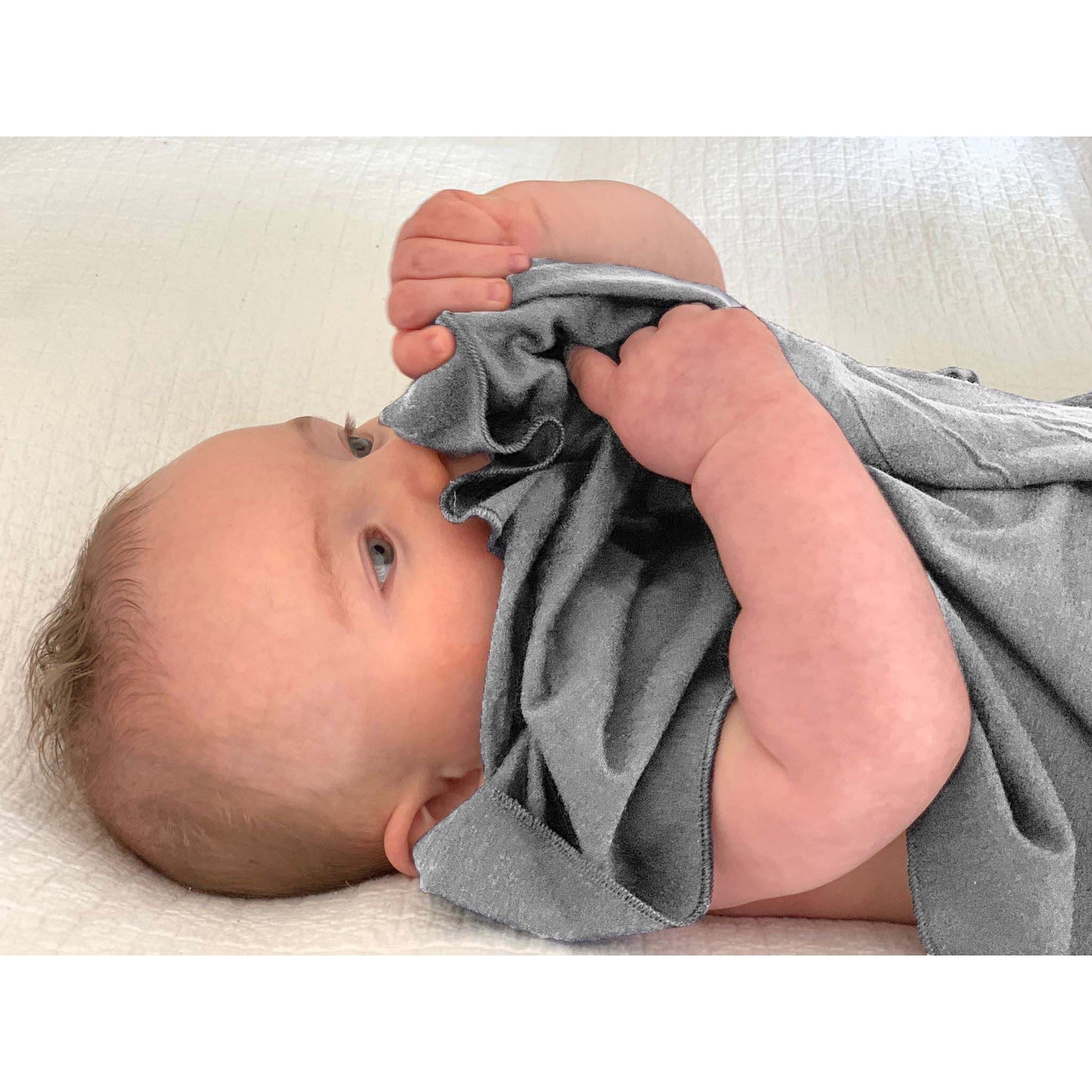 Superfine Merino Baby Blanket - Grey Marl