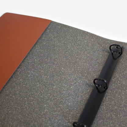 A4 Eco Leather Ring Binder