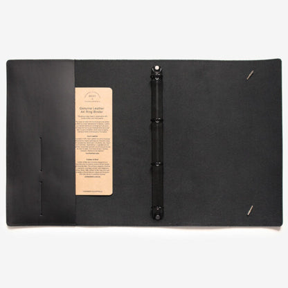 A4 Genuine Leather Ring Binder