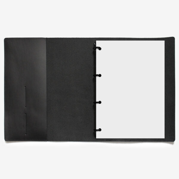 A4 Genuine Leather Ring Binder