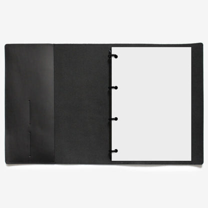 A4 Genuine Leather Ring Binder