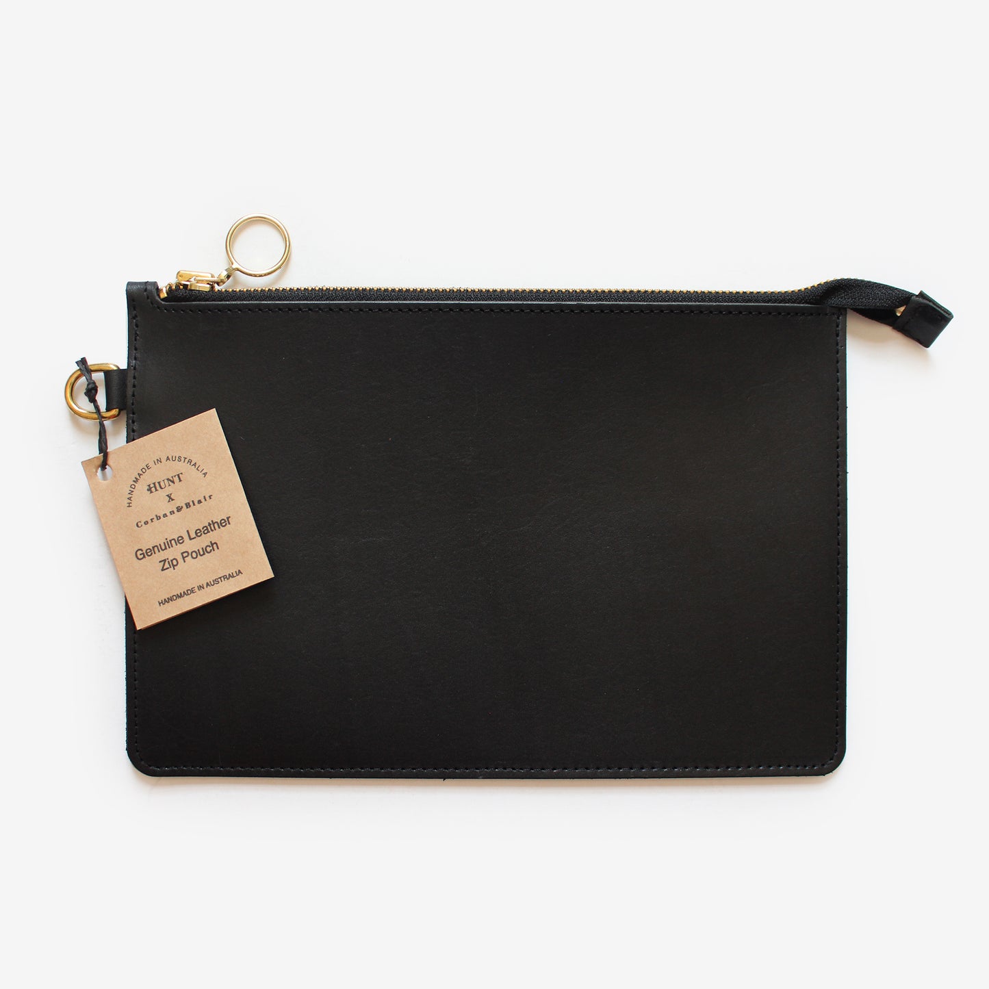 Genuine Leather Zip Pouch