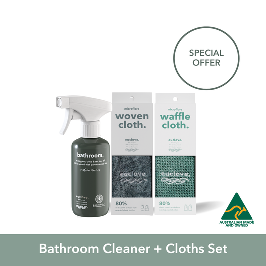 Bathroom & Mould Cleaner with Clove oil 300 ml + microfibre cloths