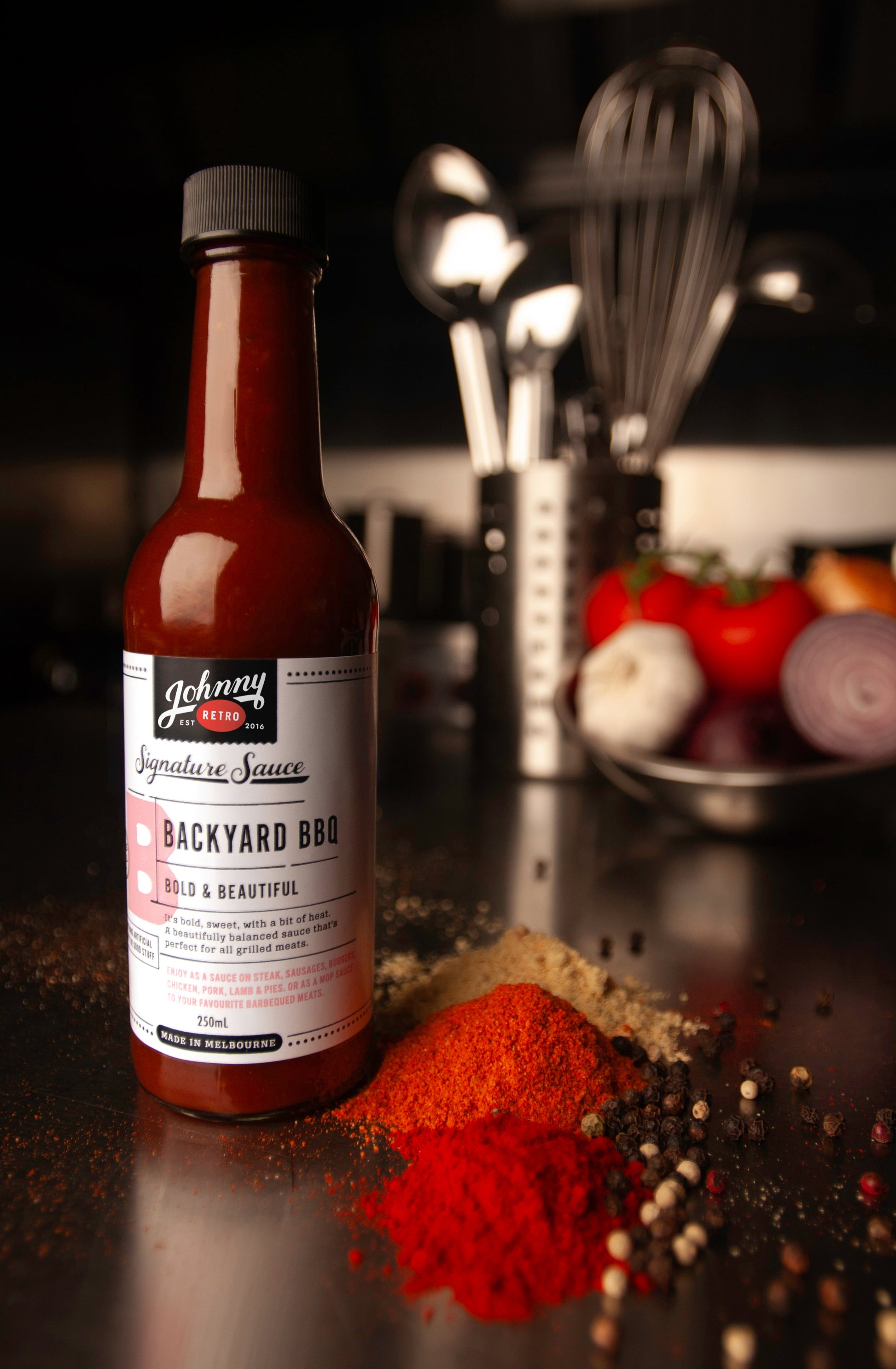 Backyard BBQ Sauce — Bold, Smoky & Australian-Made — Johnny Retro, made in Melbourne