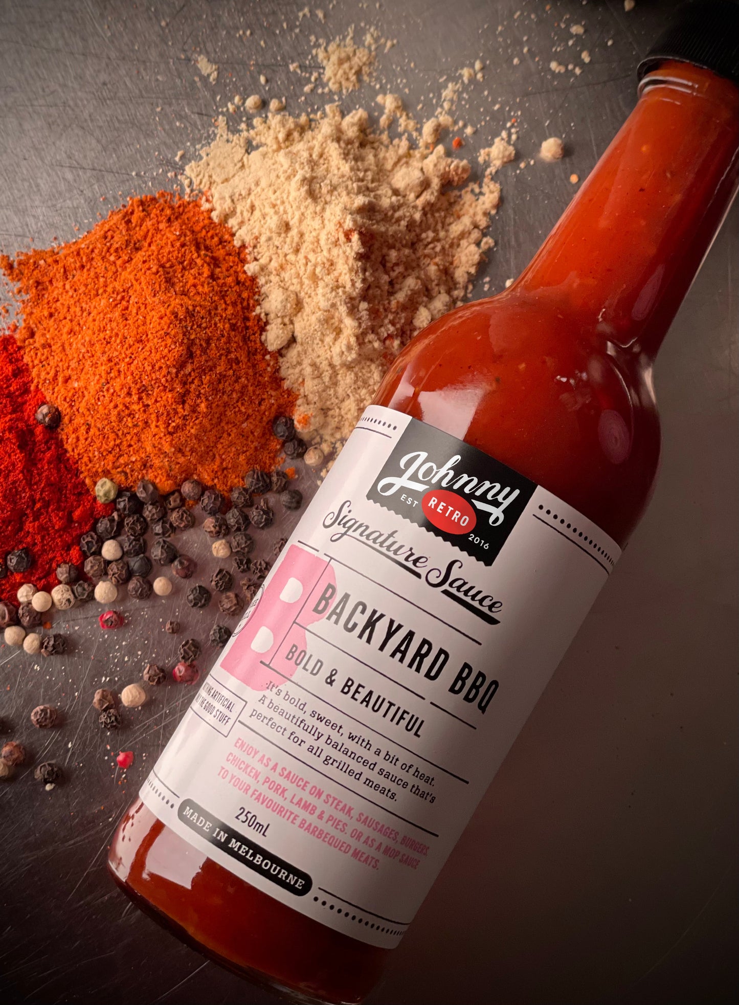 Backyard BBQ Sauce — Bold, Smoky & Australian-Made — Johnny Retro, made in Melbourne