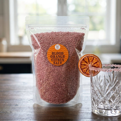 Food Service Pouch - Cocktail Rimming Salt – Blood Orange Citrus Blend
