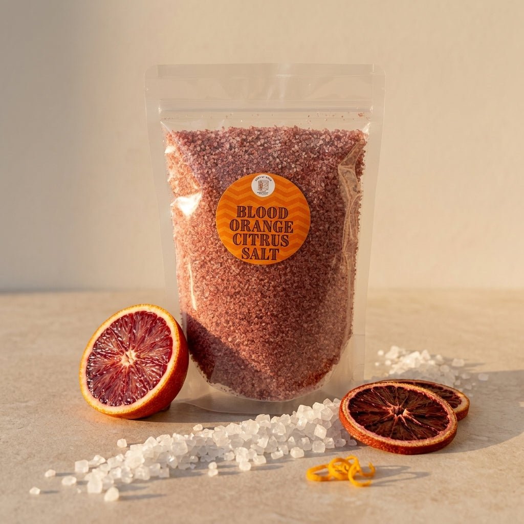 Food Service Pouch - Cocktail Rimming Salt – Blood Orange Citrus Blend