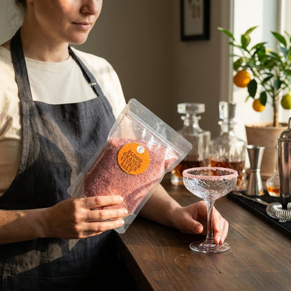 Food Service Pouch - Cocktail Rimming Salt – Blood Orange Citrus Blend