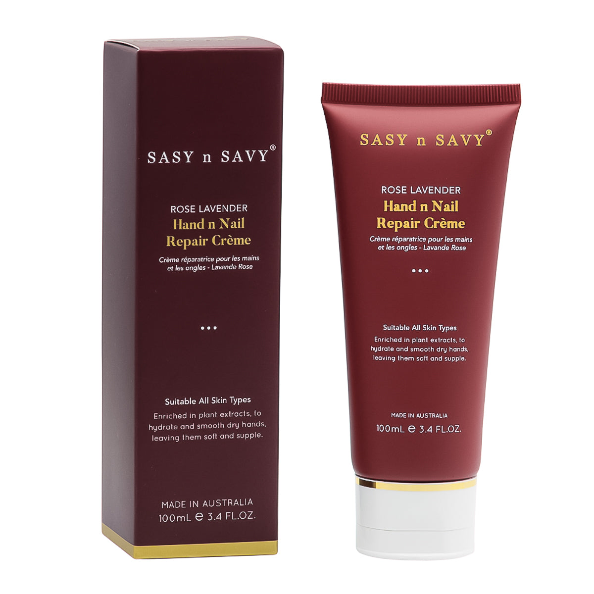 Rose Lavender Hand n Nail Repair Creme 100mL