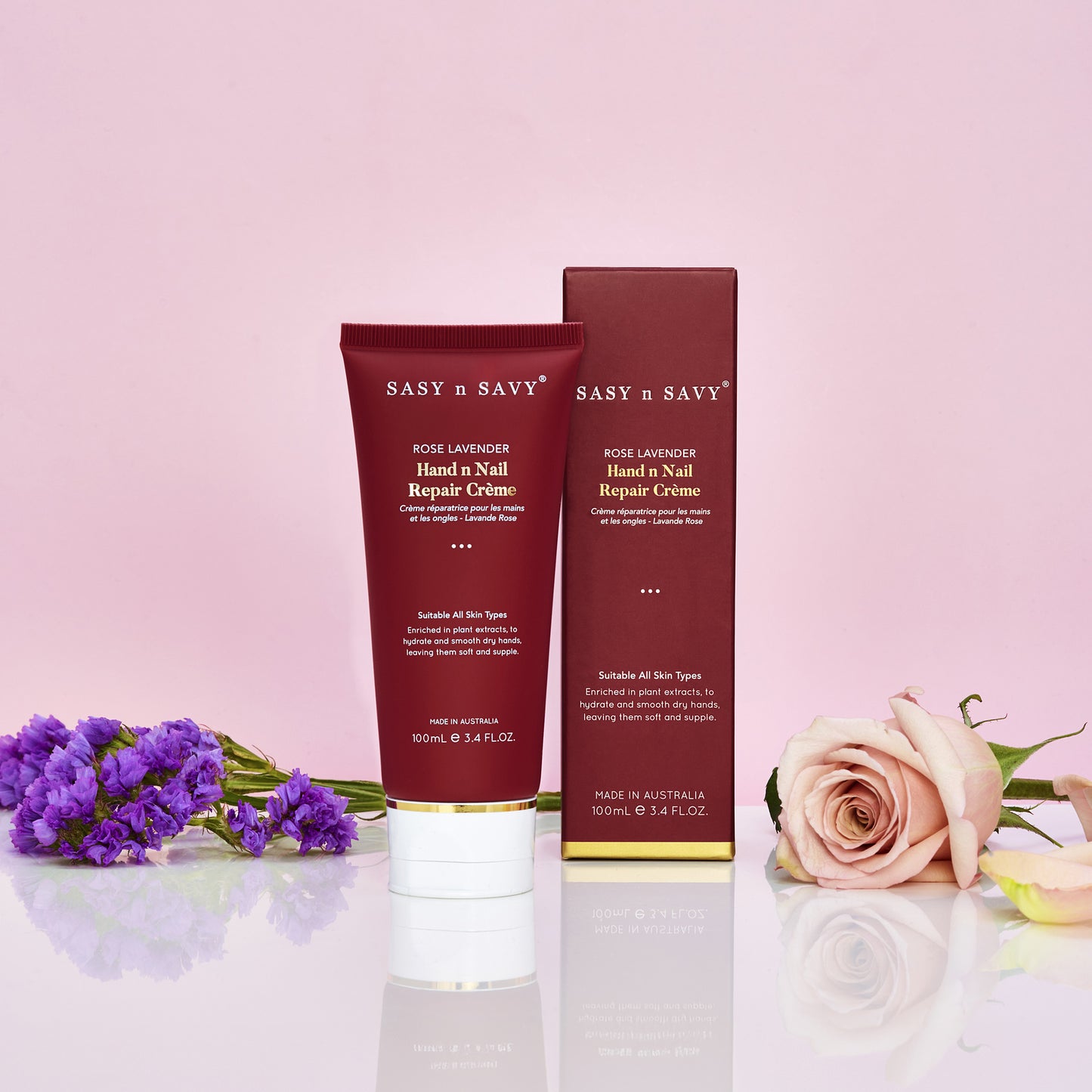 Rose Lavender Hand n Nail Repair Creme 100mL
