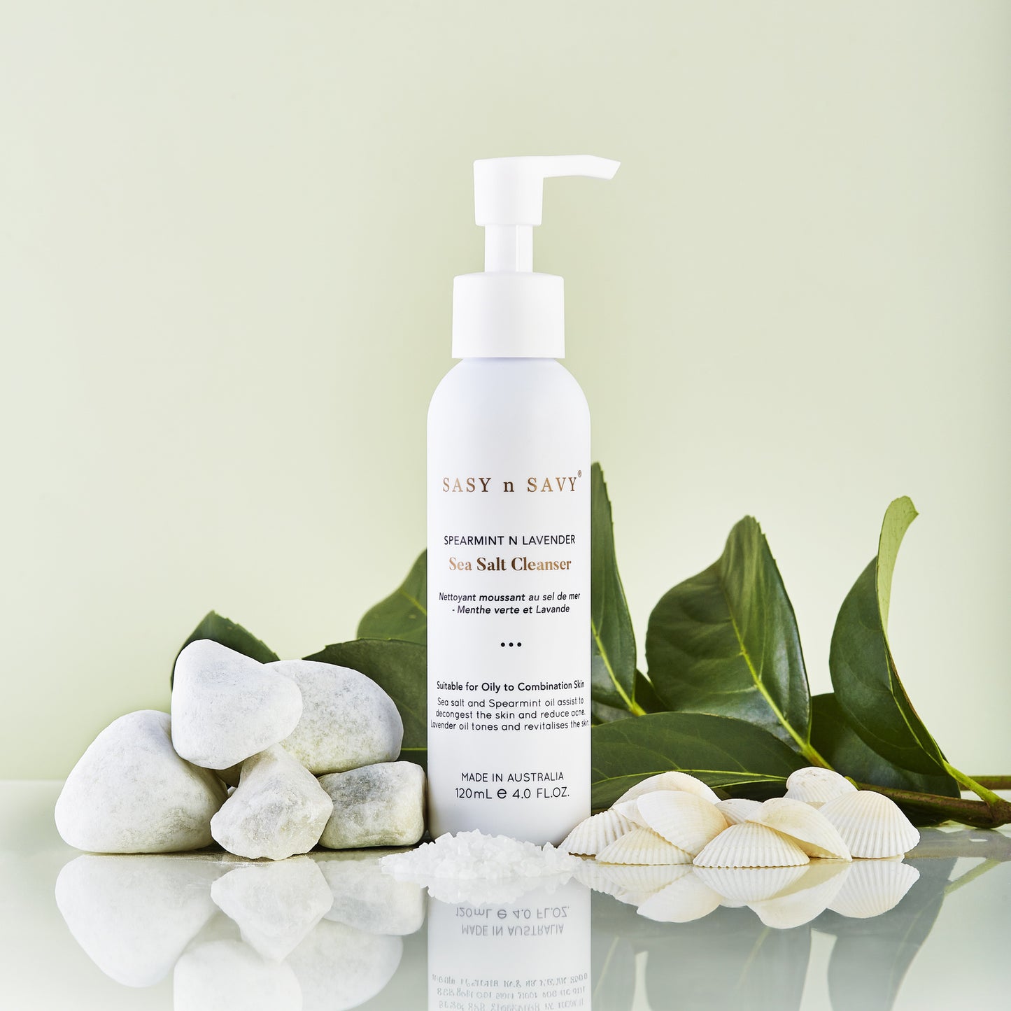 Spearmint n Lavender Sea Salt Foaming Cleanser 120mL