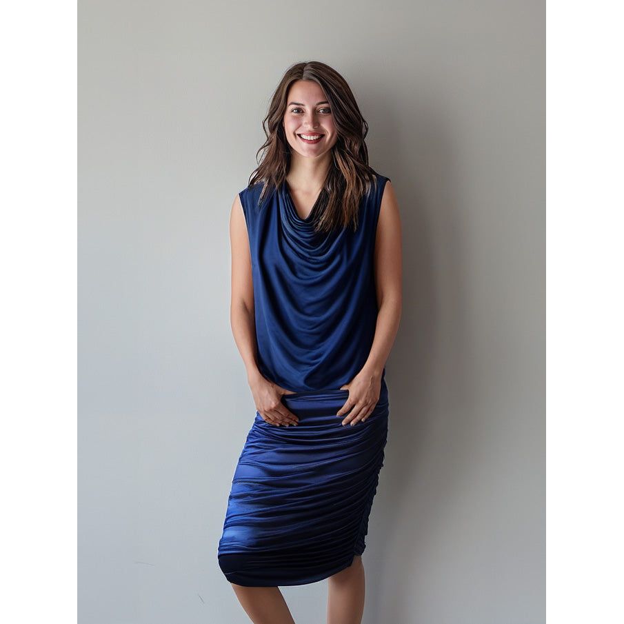 Noosa Premium Bamboo Skirt - Midnight Blue