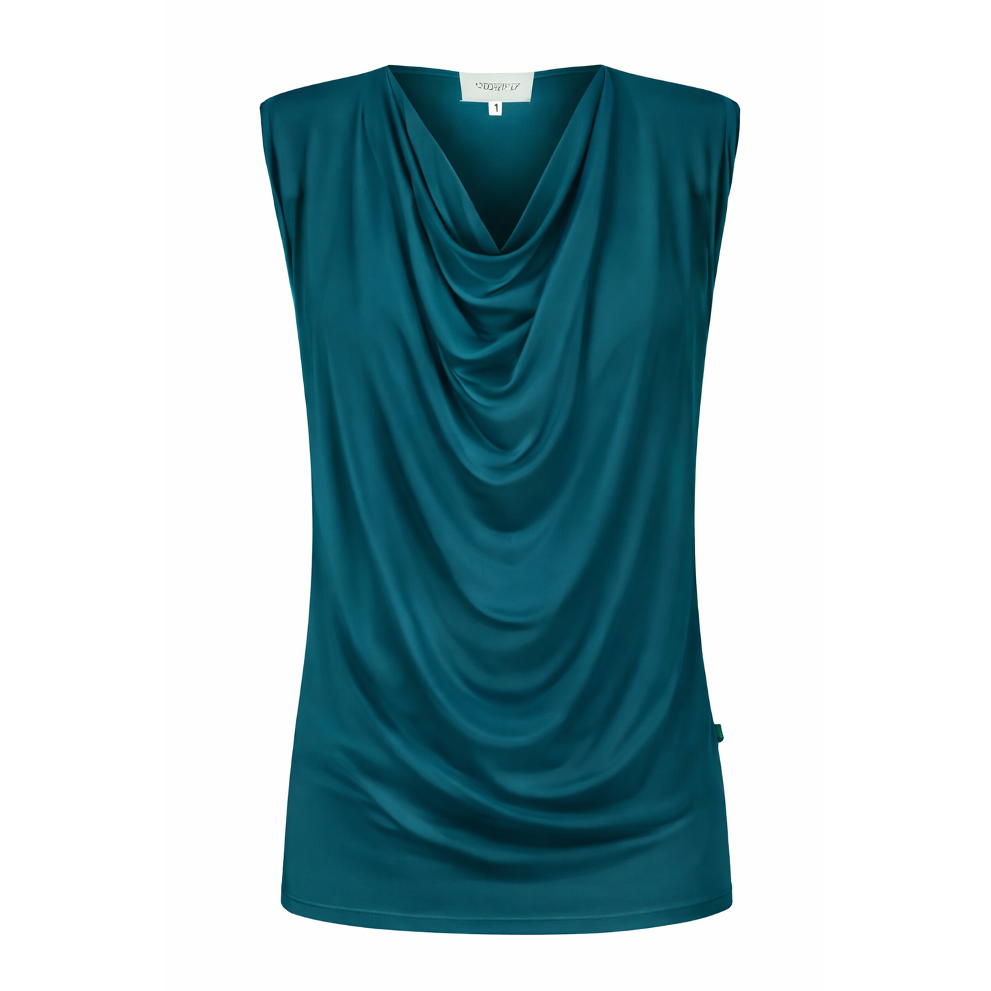 Capri Sleeveless Cowl Neck Top - Sea Green