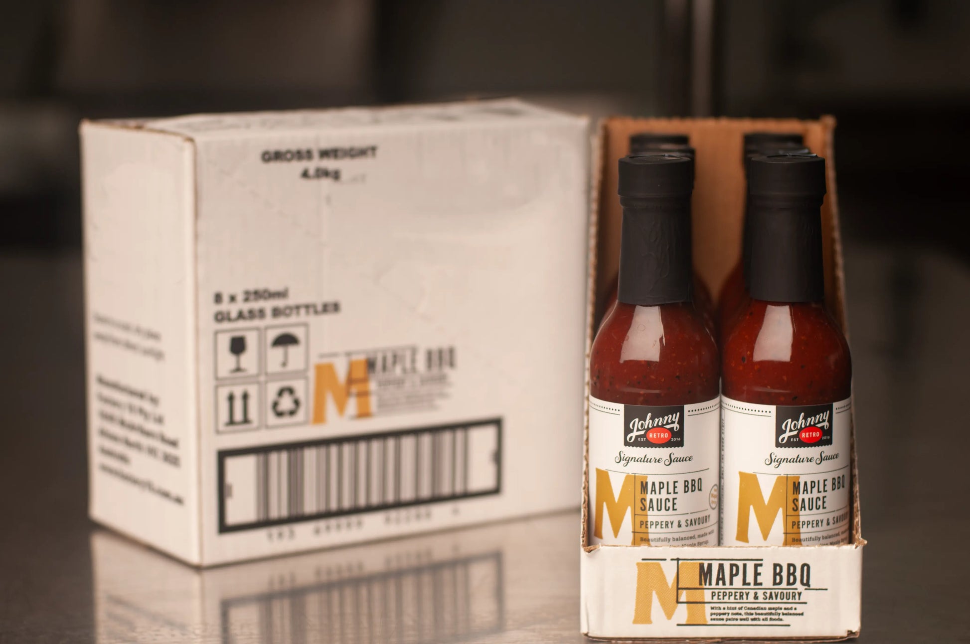 Maple BBQ Sauce — Real Canadian Maple, Made in Melbourne — Johnny Retro, made in Melbourne