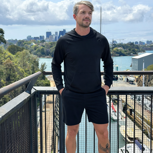 Byron Hoodie & Shorts Set - Black