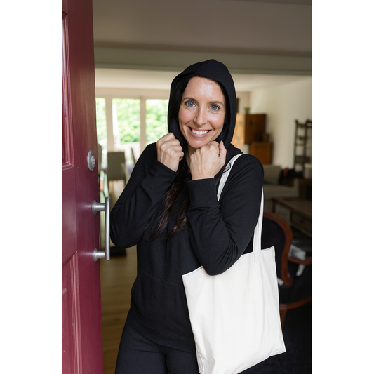 Paddington Pocket V Hoodie - Black