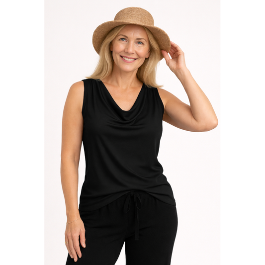 Capri Top & Adelaide Pant Set - Black