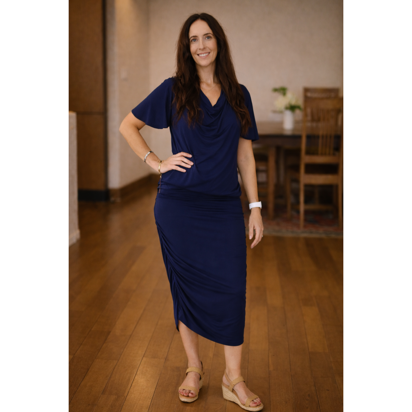 Noosa Premium Bamboo Skirt - Midnight Blue
