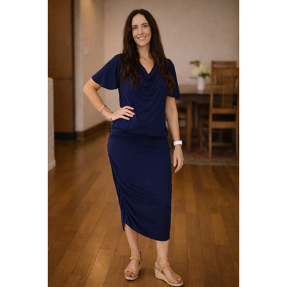 Noosa Premium Bamboo Skirt - Midnight Blue