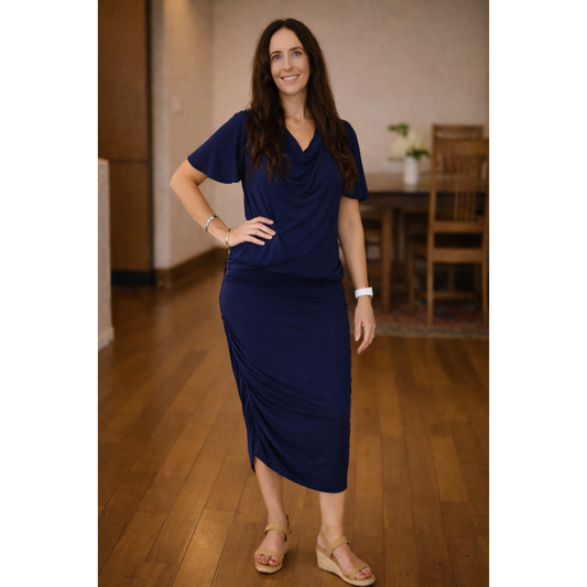 Noosa Premium Bamboo Skirt - Midnight Blue