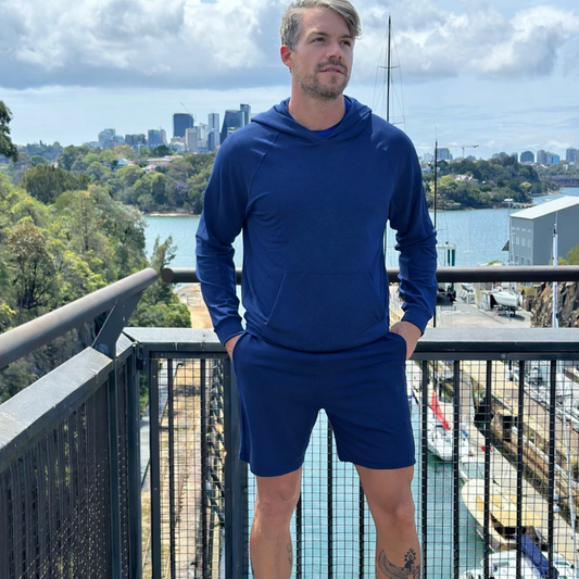 Byron Hoodie & Shorts Set - Navy