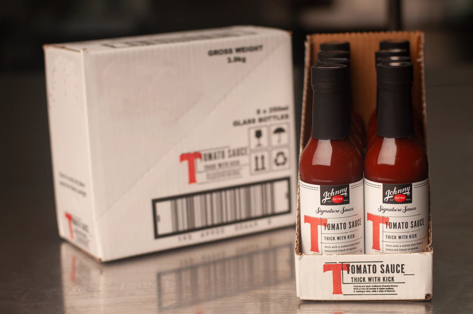 Tomato Sauce — Thick with a Kick — Johnny Retro, made in Melbourne