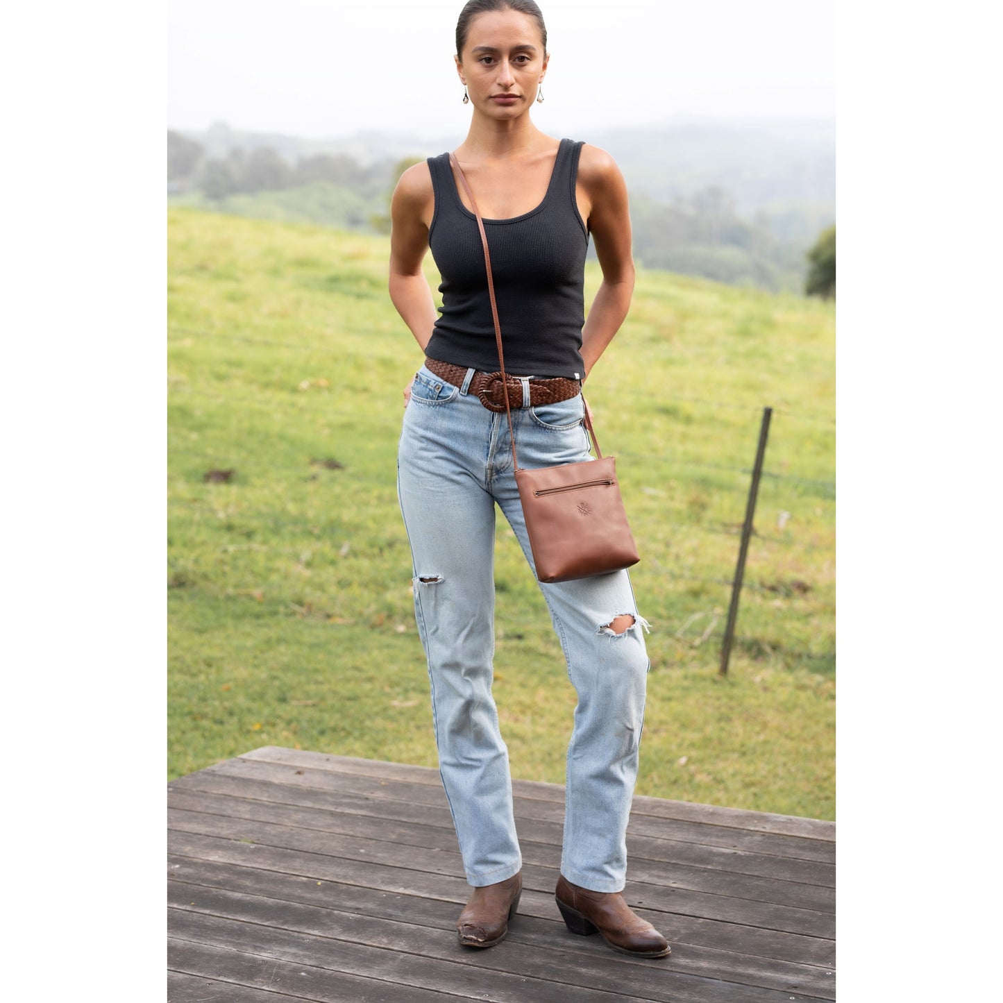 Ella Shoulder Bag - Aussie Bush Leather