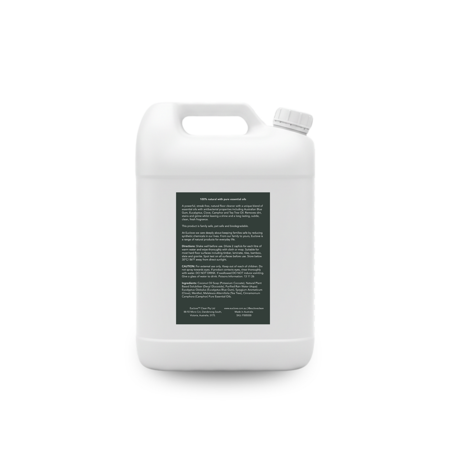 Non-Toxic Natural Floor Cleaner with antibacterial essential oils
